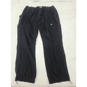 Koi Tech Cargo Scrub Pants Womens 2XL Regular Black Medical Nurse